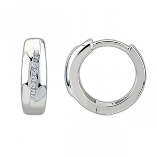 Boucles d'oreilles en argent, zircon, SI8599BO